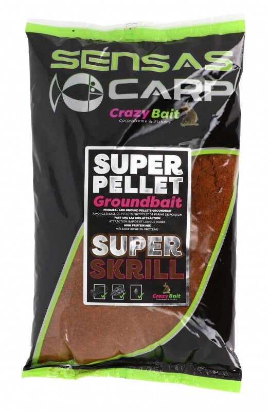 SENSAS SUPER PELLET GROUNDBAIT SUPER KRILL 1KG