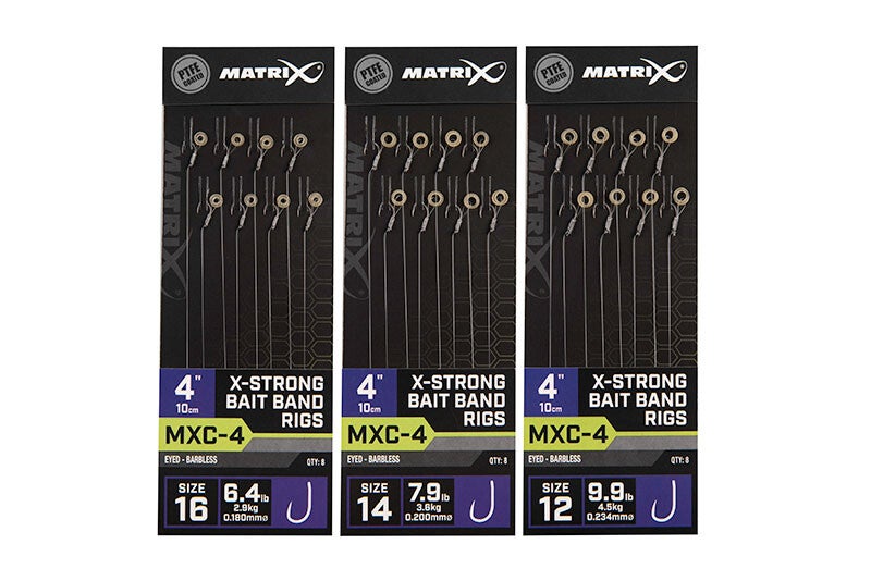 MATRIX MXC-4 X-STRONG BAIT BAND 8PCS