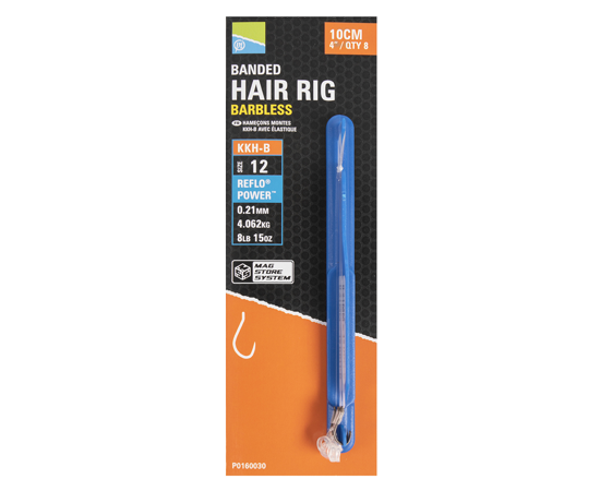 PRESTON KKH-B BANDED HAIR RIGS 4"/10CM KKH-B