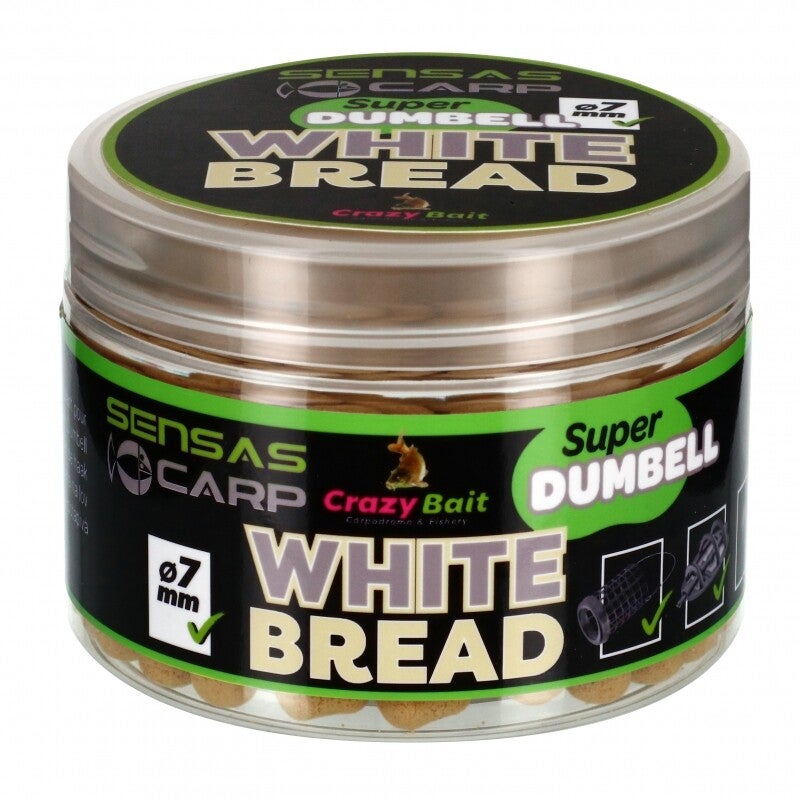 SENSAS SUPER DUMBELL 7MM WHITE BREAD 80GR
