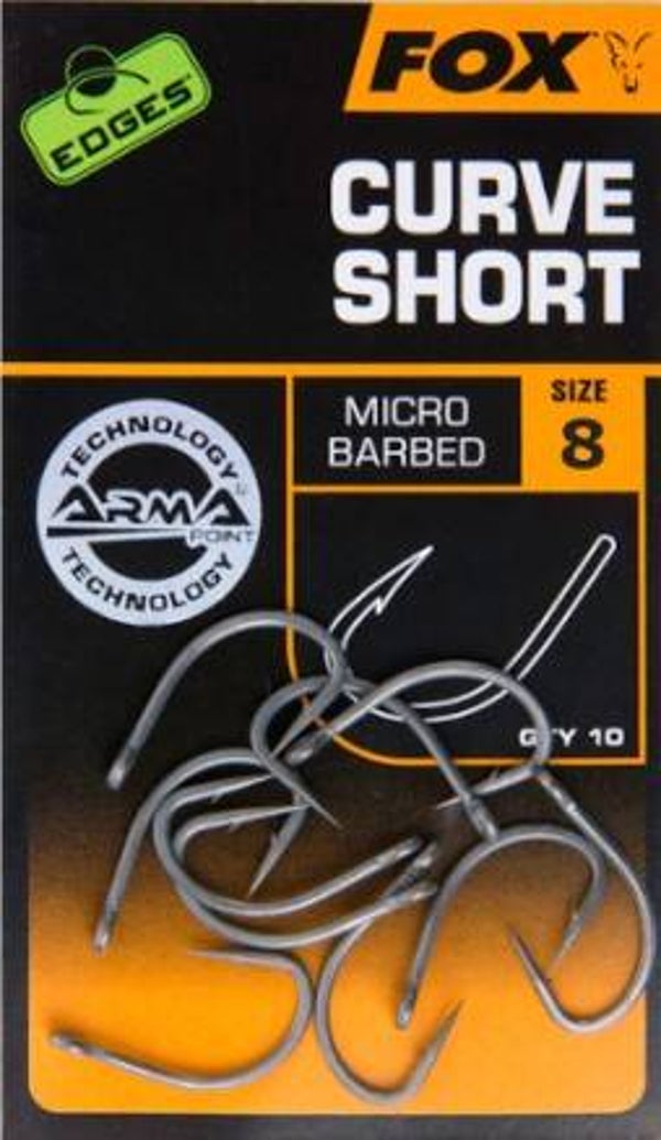 FOX EDGES ARMAPOINT CURVE SHANK SHORT SIZE