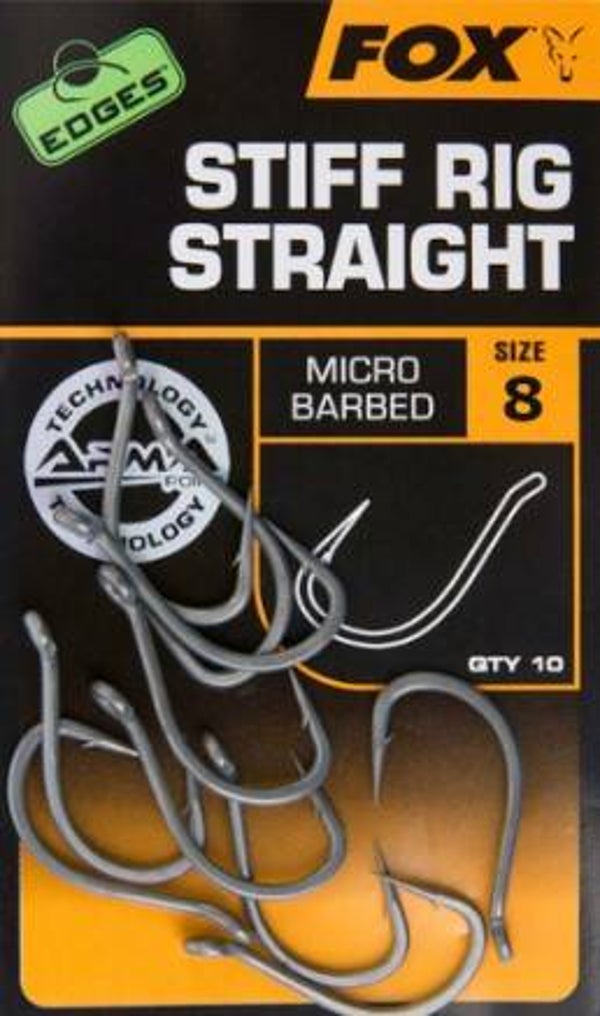 FOX EDGES ARMAPOINT STIFF RIG STRAIGHT SIZE 8