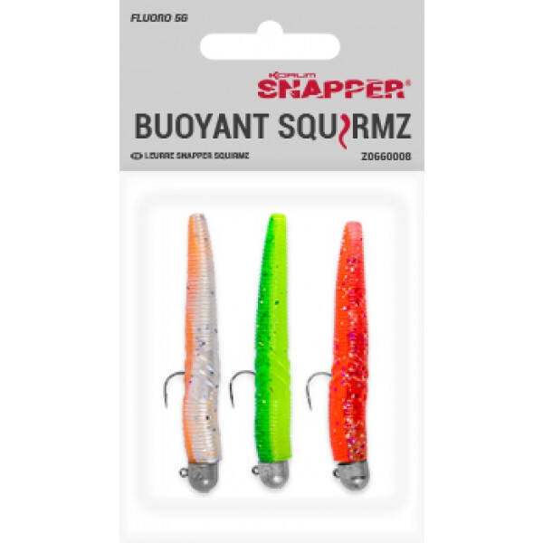 SNAPPER FLOATEX SQUIRMZ 7,5cm - FLUORO 5GR