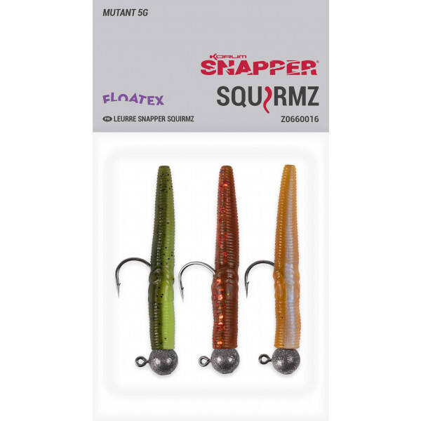 SNAPPER FLOATEX SQUIRMZ 5cm - MUTANT 5GR