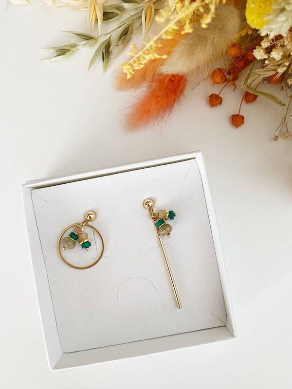 Liv (As)sym(m)etrisch groen/beige