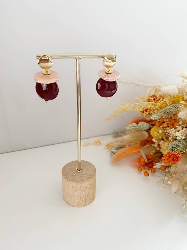 Nell hangers aubergine/roze