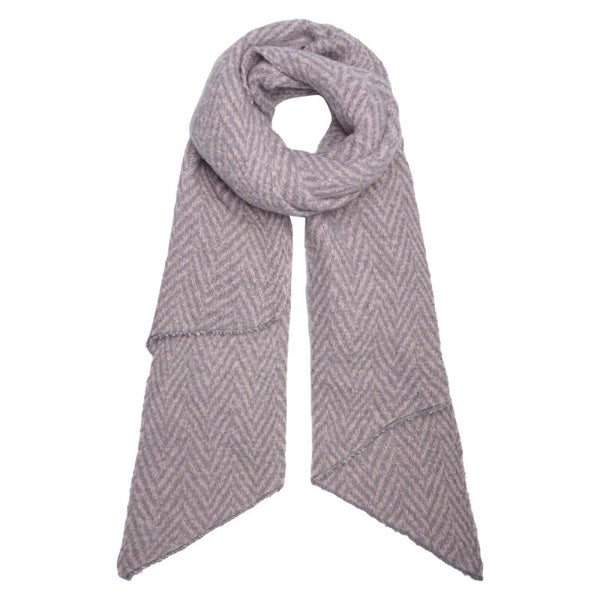 Zigzag sjaal roze