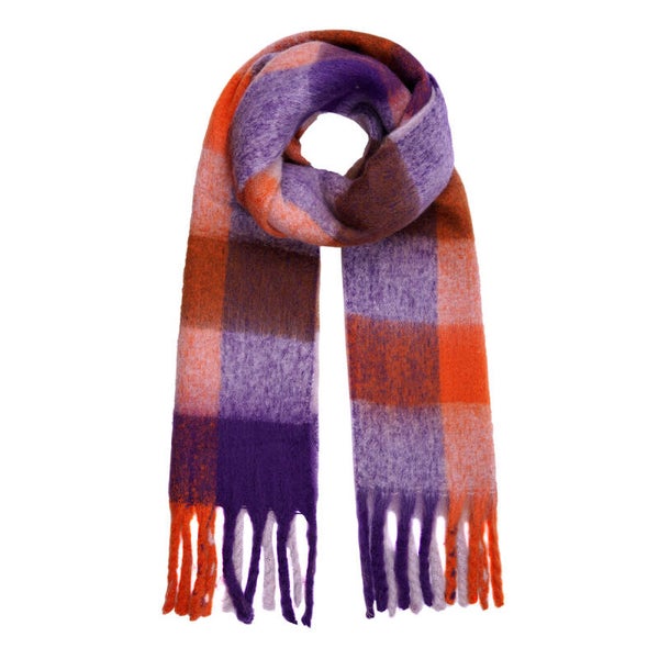 Sjaal paars/oranje