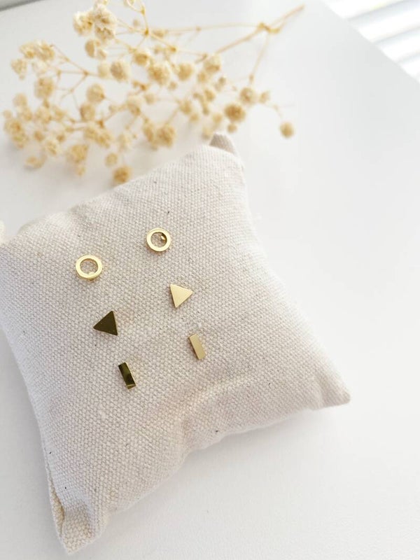 Elle | Studs set van 3 | Gold