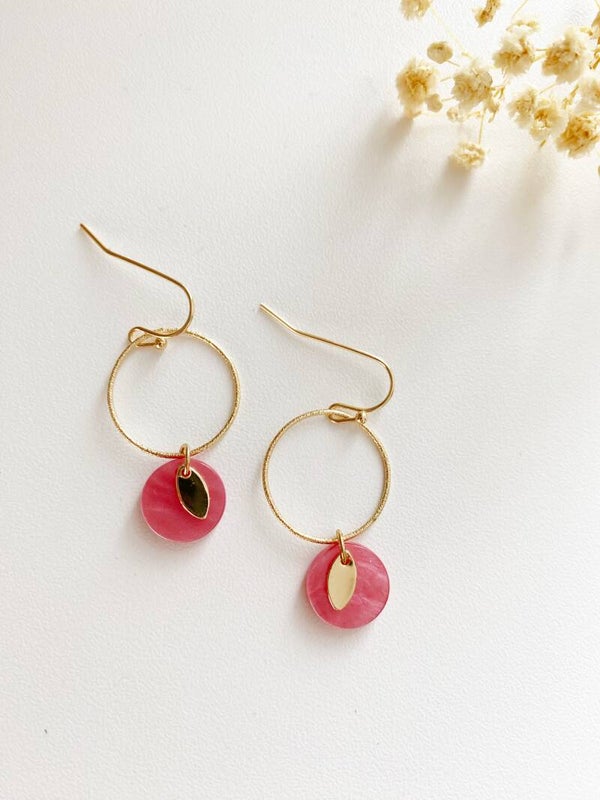 Ada | Earrings | Pink