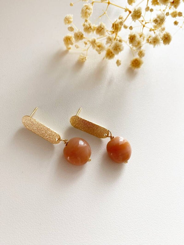 Ola | Earrings | Salmon