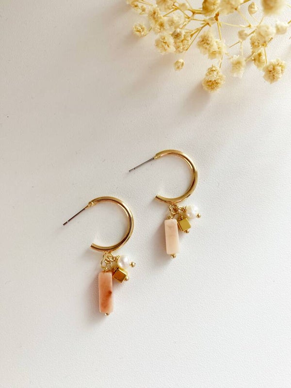 Lize | Earrings | Pink