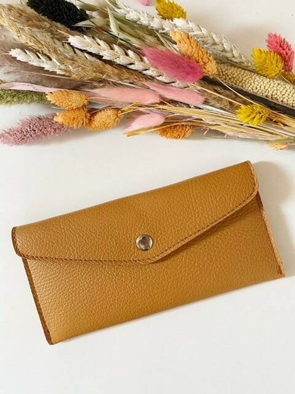 Enveloppe portemonnee camel