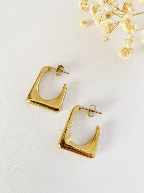 Studs | Rectangle | Gold