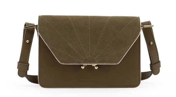 Ton sur ton groene schoudertas Sticky Sis