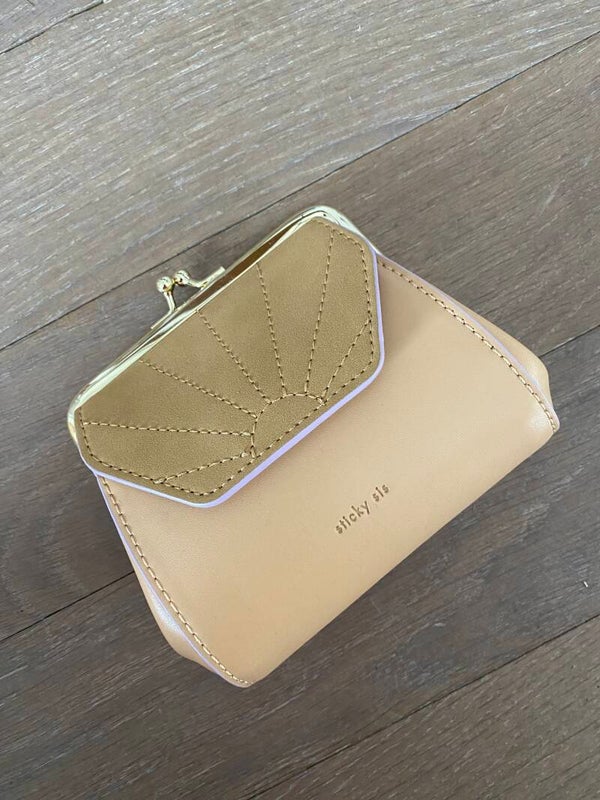 Wallet ton sur ton sticky sis beige