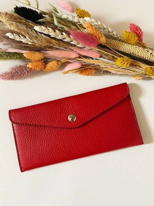 Enveloppe portemonnee rood