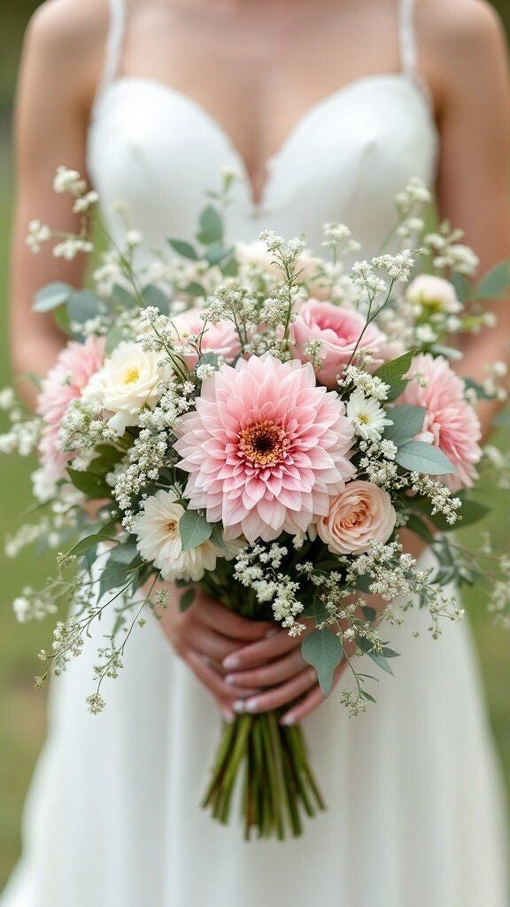 Bruidsboeket groot € 80,- tot € 100,-