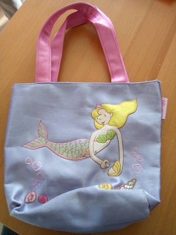 Tasje met afbeelding zeemeermin en vissen