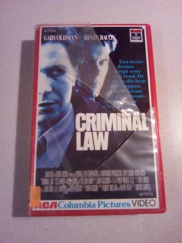 VHS videoband Criminal Law