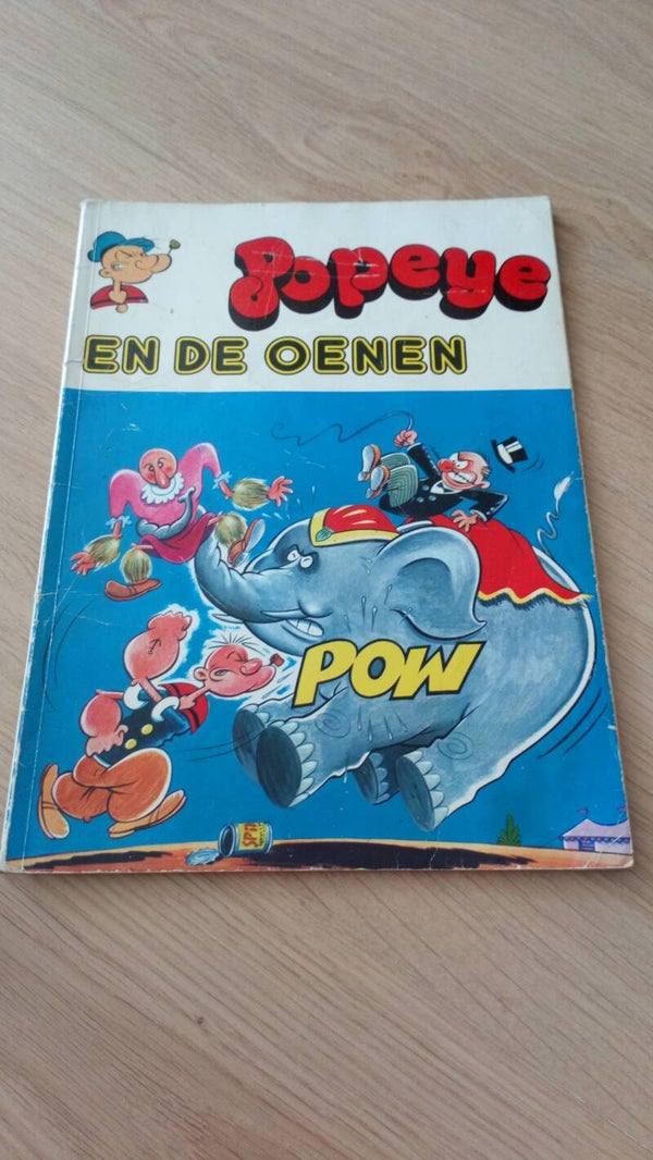 Stripboek Popeye en de oenen