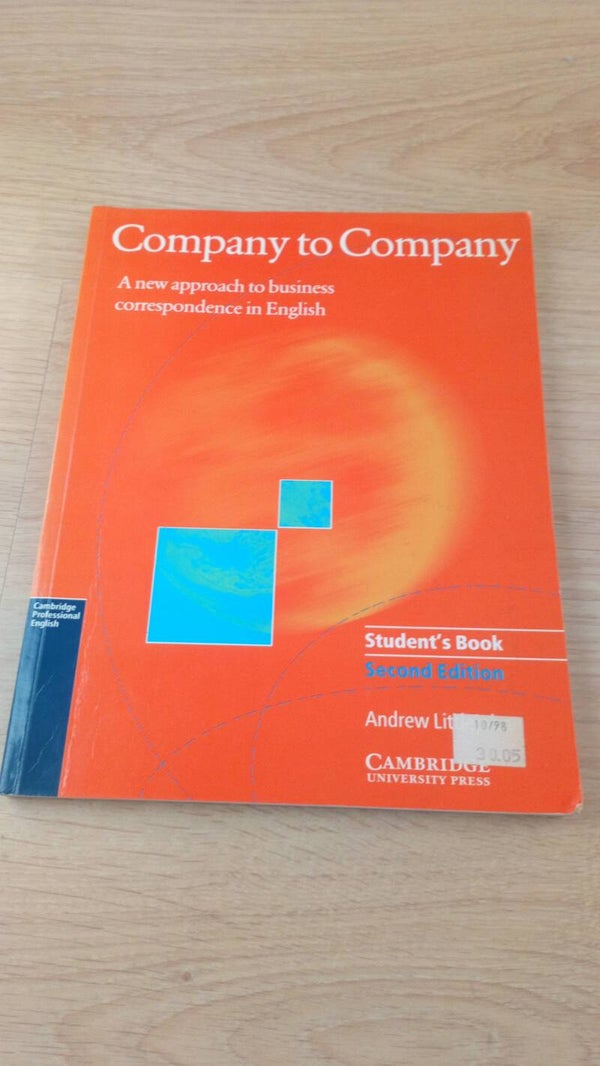 Company to Company student's book (ENGLISH)