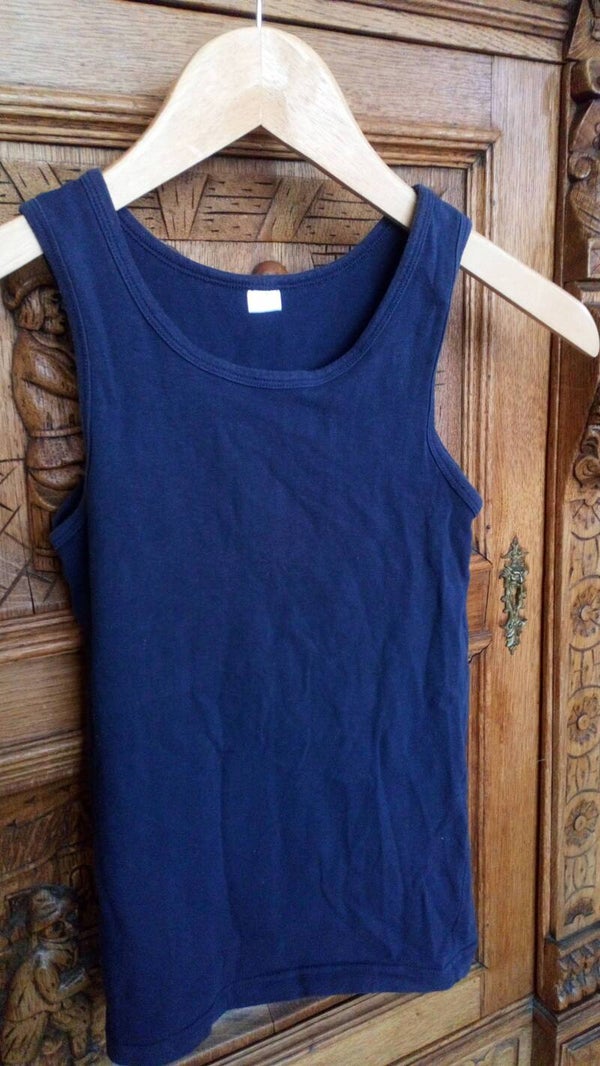 Singlet blauw maat 146 / 152