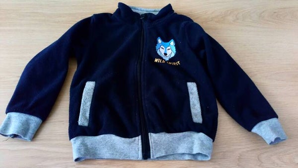 Sweater Lupilu fleece blauw maat 98 / 104