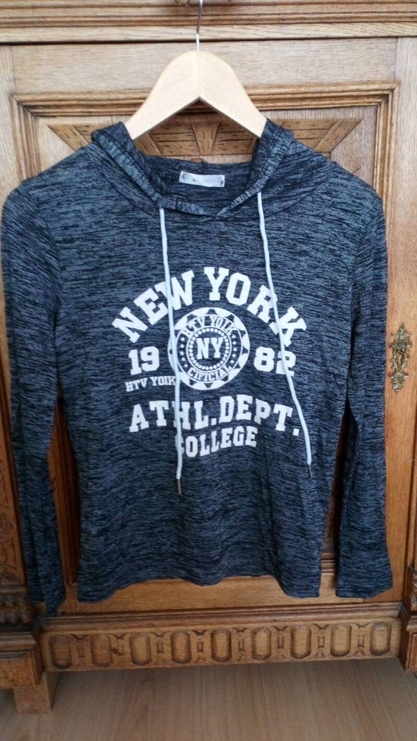 Sweater grijs met opdruk New York