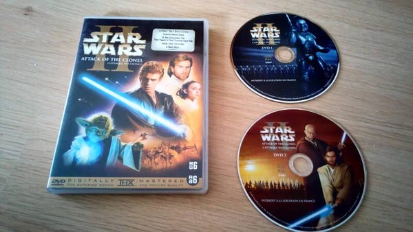 2 DVD Star Wars 2 attack of the clones