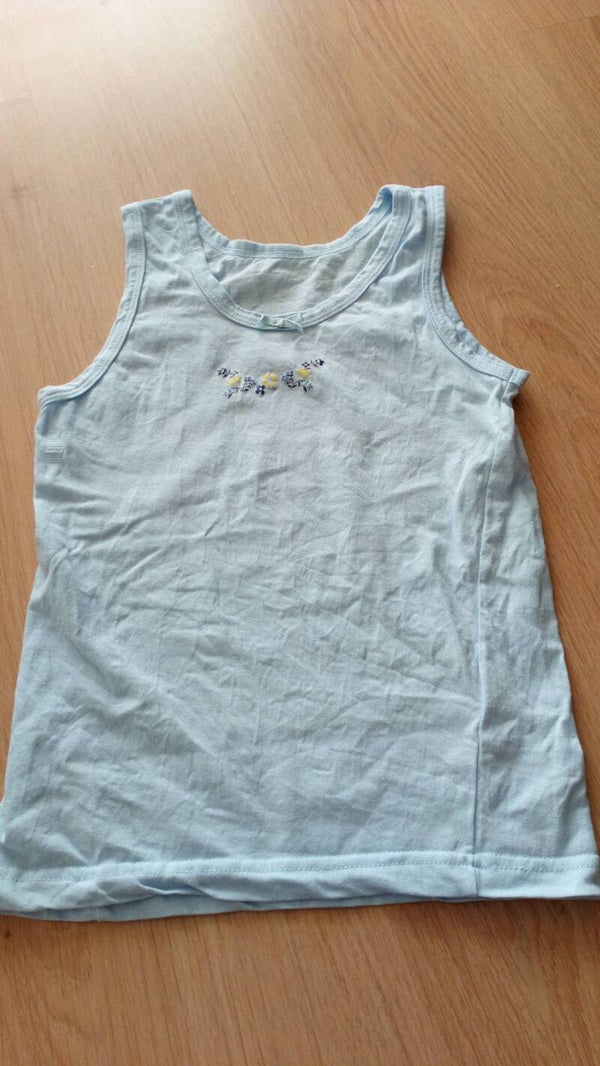 Singlet blauw maat 134 / 140