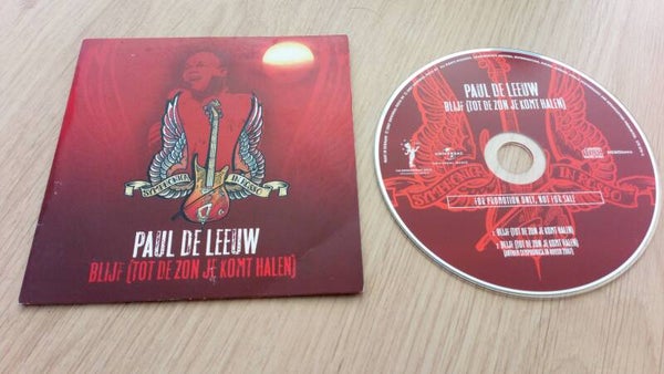 CD single Pauw de Leeuw Blijf tot de zon je komt halen