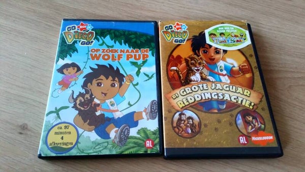 DVD'S Go Diego Go 2 stuks met krasjes