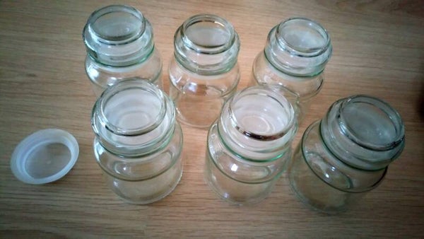 Voorraadpotten glas 6 stuks