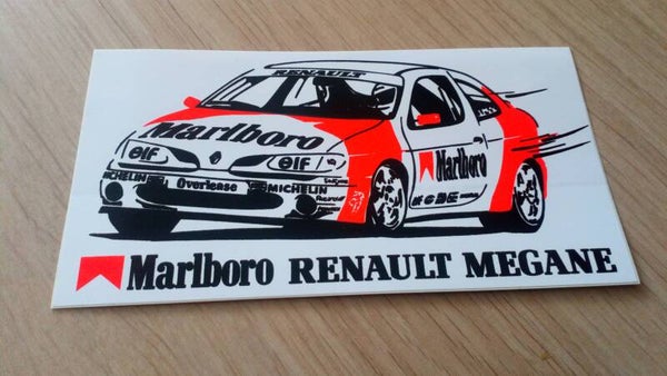 Sticker Marlboro Renault Megane (NIEUW)