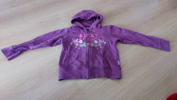 Vest Tik&Tak paars met rits maat 122