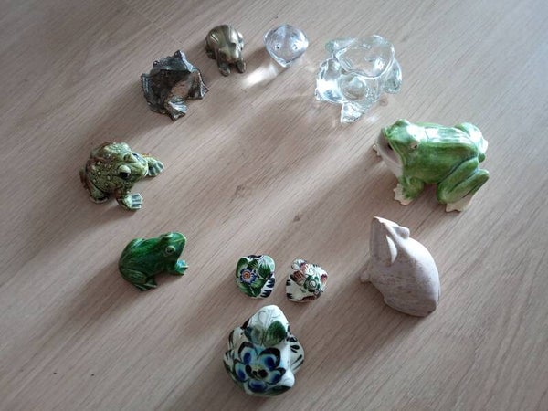 Verzameling kikkers, 11 stuks