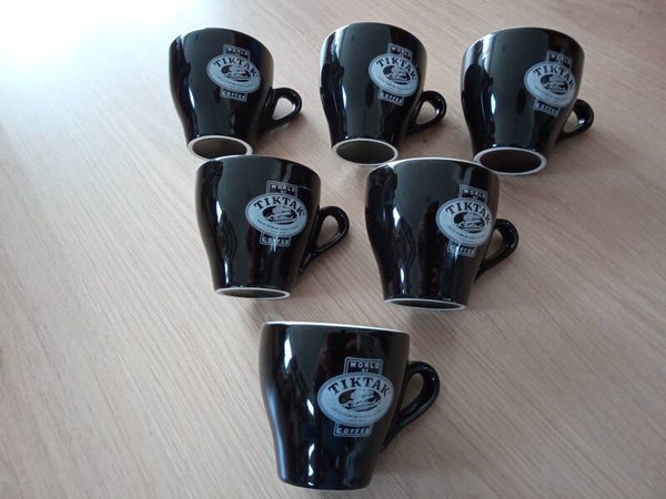 World of tiktak koffiekopjes 6 stuks