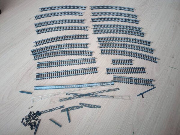 Kerst speelgoed treinrails vintage