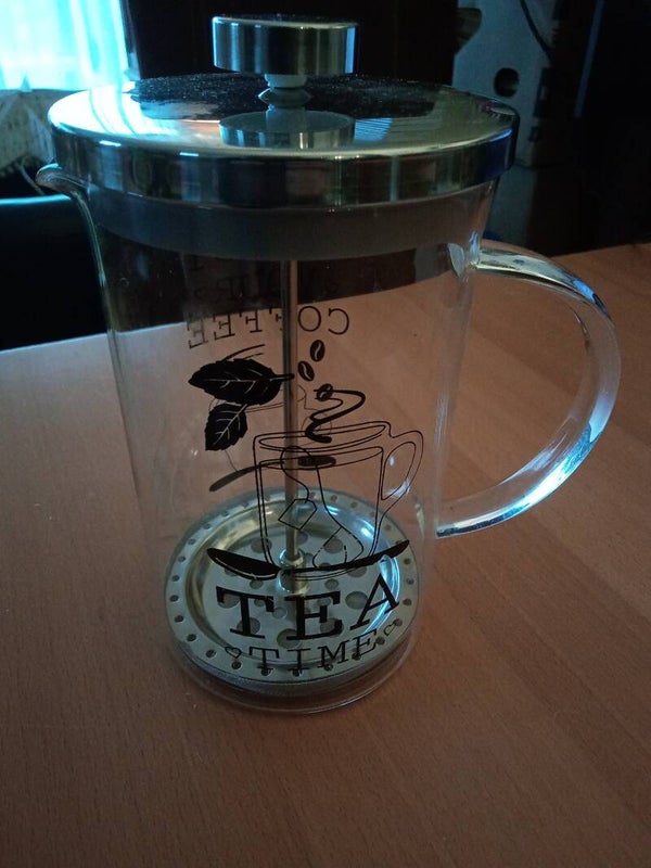 Koffie & theemaker met opschrift