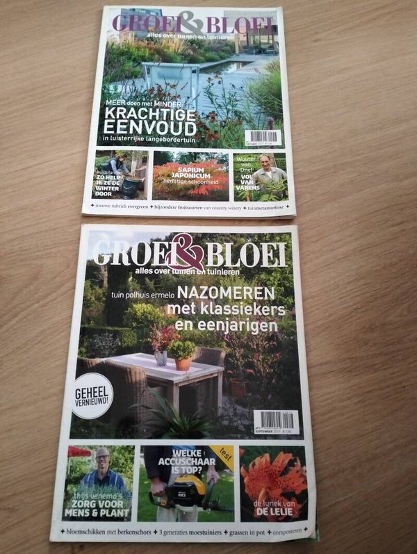 Groei en Bloei - September 2017 en Oktober 2017