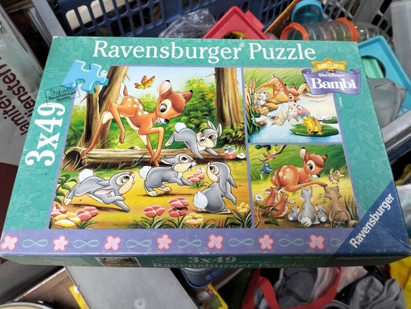 Puzzel Ravensburger Puzzle Bambi 3x49
