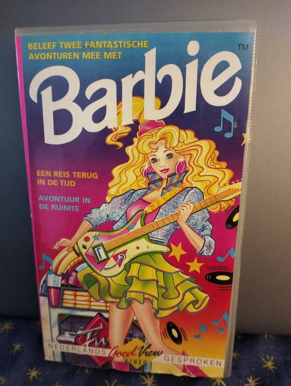 VHS videoband Barbie een reis terug in de tijd / avontuur in de ruimte