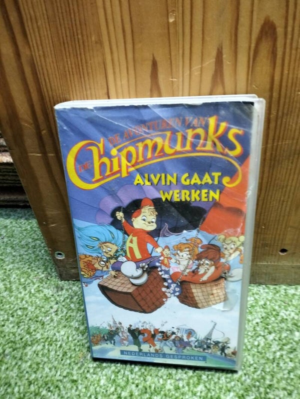 VHS videoband De avonturen van de Chipmunks - Alvin gaat werken