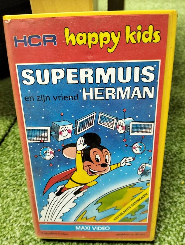 VHS videoband HCR happy Kids -Supermuis en zijn vriend Herman