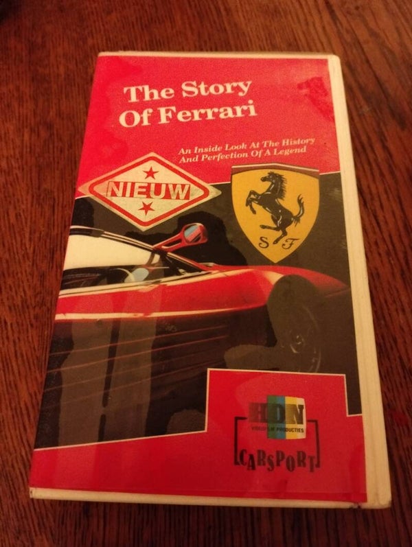 VHS videoband The story of Ferrari