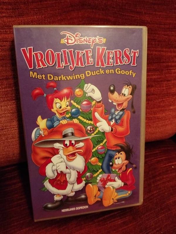 VHS videoband Vrolijke Kerst - Met Drawing Duck en Gofy