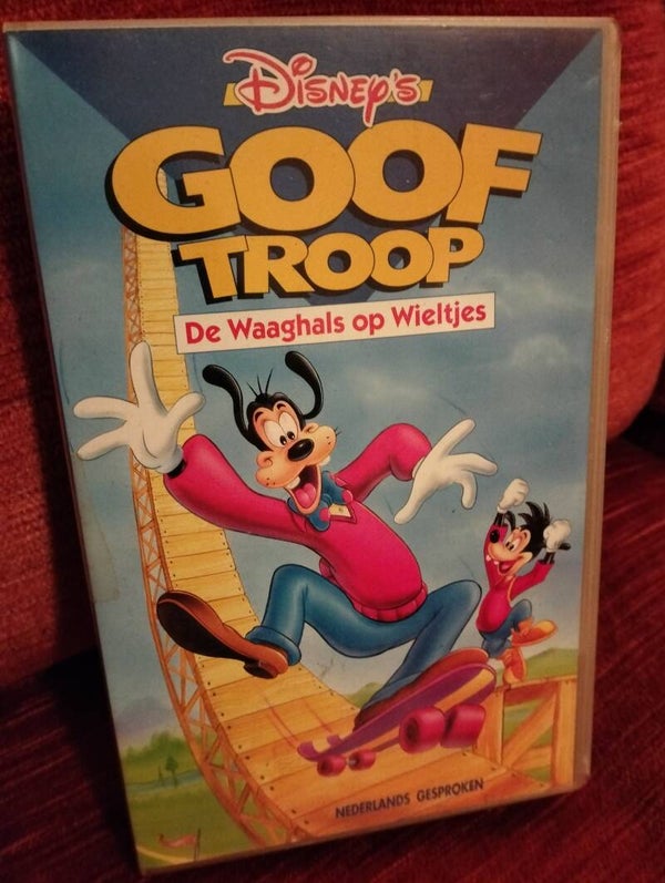 VHS videoband Goof troop - de waaghals op wieltjes
