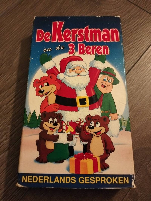 VHS videoband De kerstman en de 3 beren