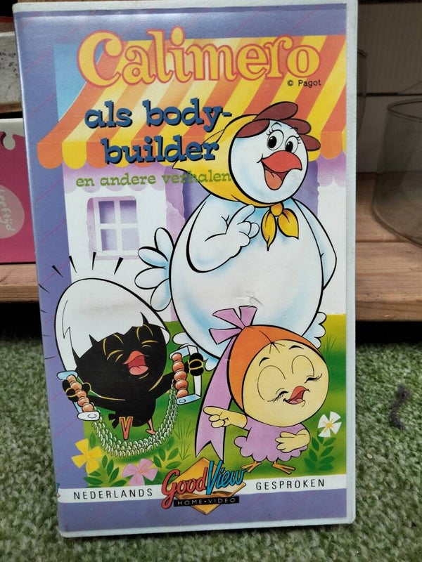 VHS videoband Calimero als bodybuilder en andere verhalen